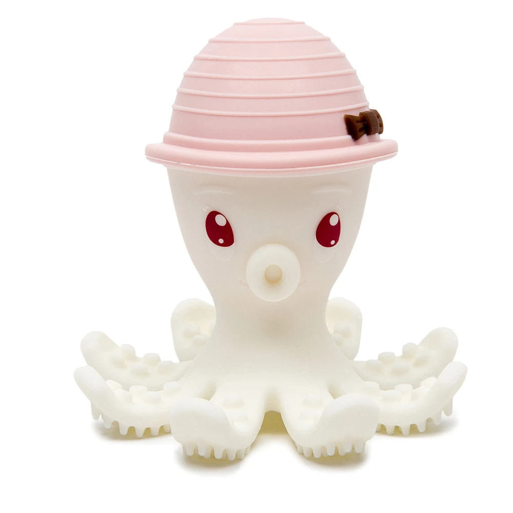 Jouet De Dentition Bonnie La Pieuvre Rose Pâle