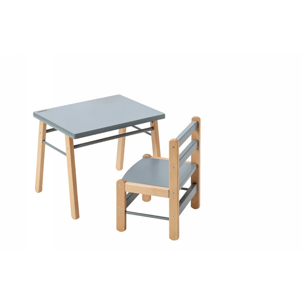 Petite Table Enfant Gabriel Hybride Bleu Gris – Image 11