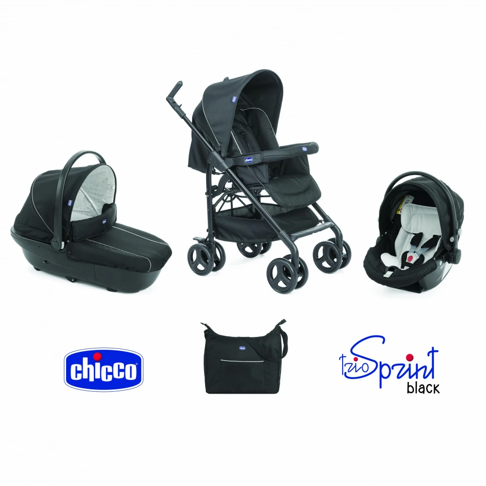 CHICCO Pack Poussette Trio Sprint Black Night