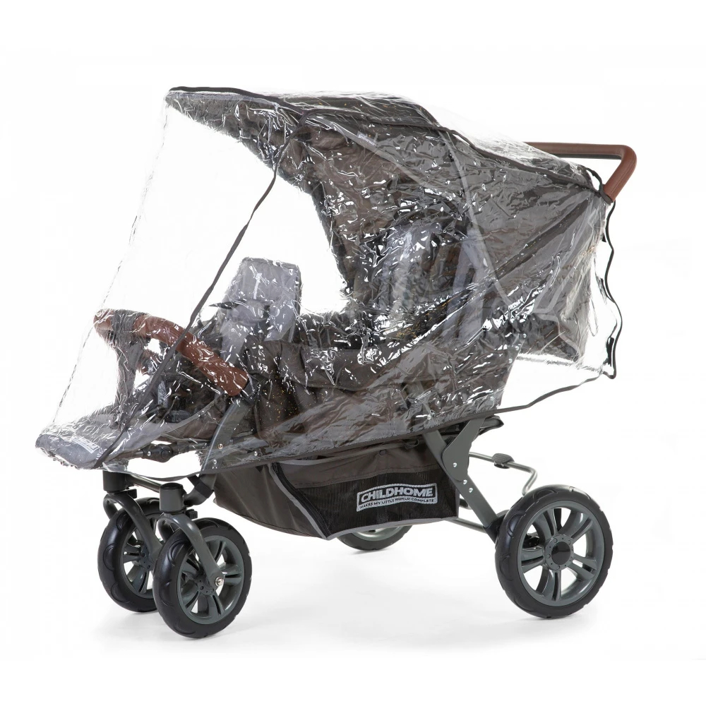 Childhome Housse De Pluie Poussette Pour Poussette Triplet