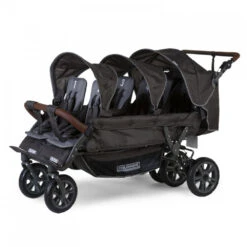 Childhome Poussette Multiple 6 Enfants Autofreinée Anthracite