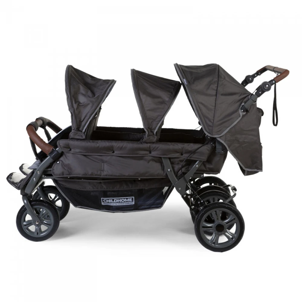 Childhome Poussette Multiple 6 Enfants Autofreinée Anthracite – Image 2