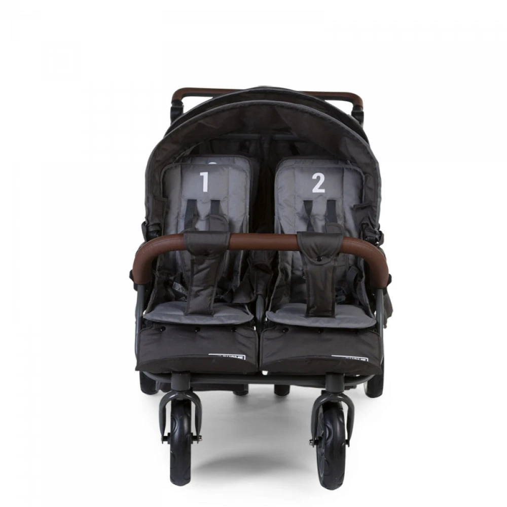 Childhome Poussette Multiple 6 Enfants Autofreinée Anthracite – Image 4