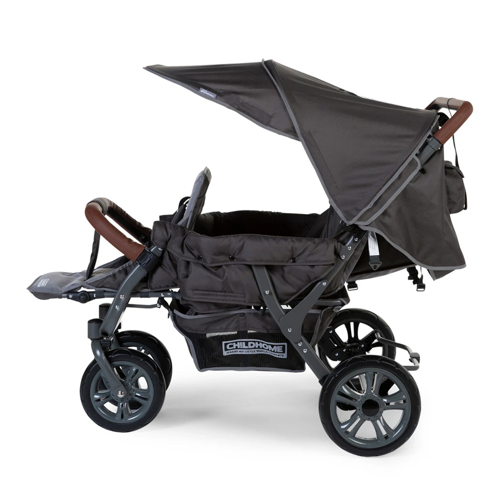 Childhome Poussette Triple Gris Anthracite – Image 2
