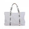 Childhome Sac à Langer Family Bag Signature Canvas Gris