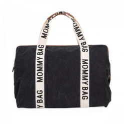 Childhome Sac à Langer Mommy Bag Signature Canvas Noir