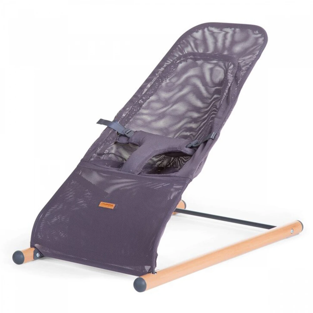 Childhome Transat Evolux Bois Naturel Mesh Anthracite