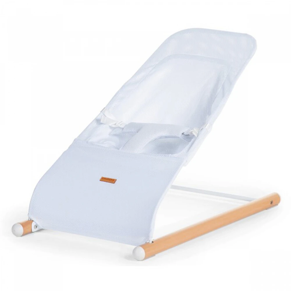 Childhome Transat Evolux Bois Naturel Mesh Blanc