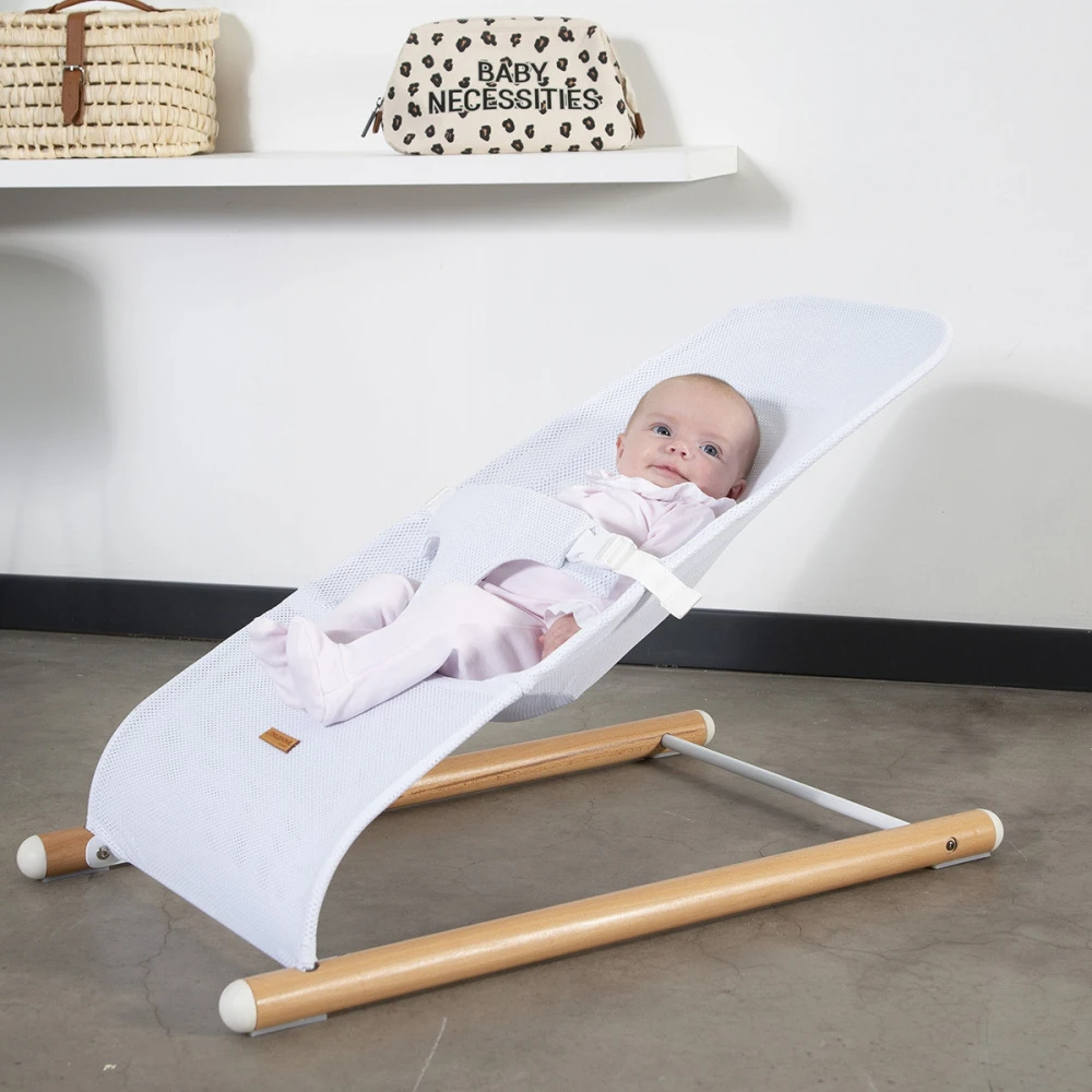 Childhome Transat Evolux Bois Naturel Mesh Blanc – Image 2
