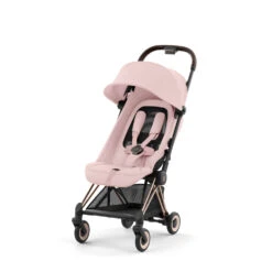 CYBEX Poussette Compacte Coya Châssis Rose Gold Siège Rose