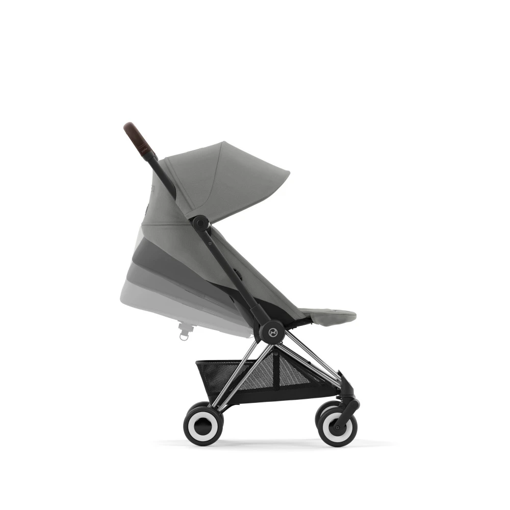 CYBEX Poussette Compacte Coya Châssis Chrome Brown Siège Gris – Image 4