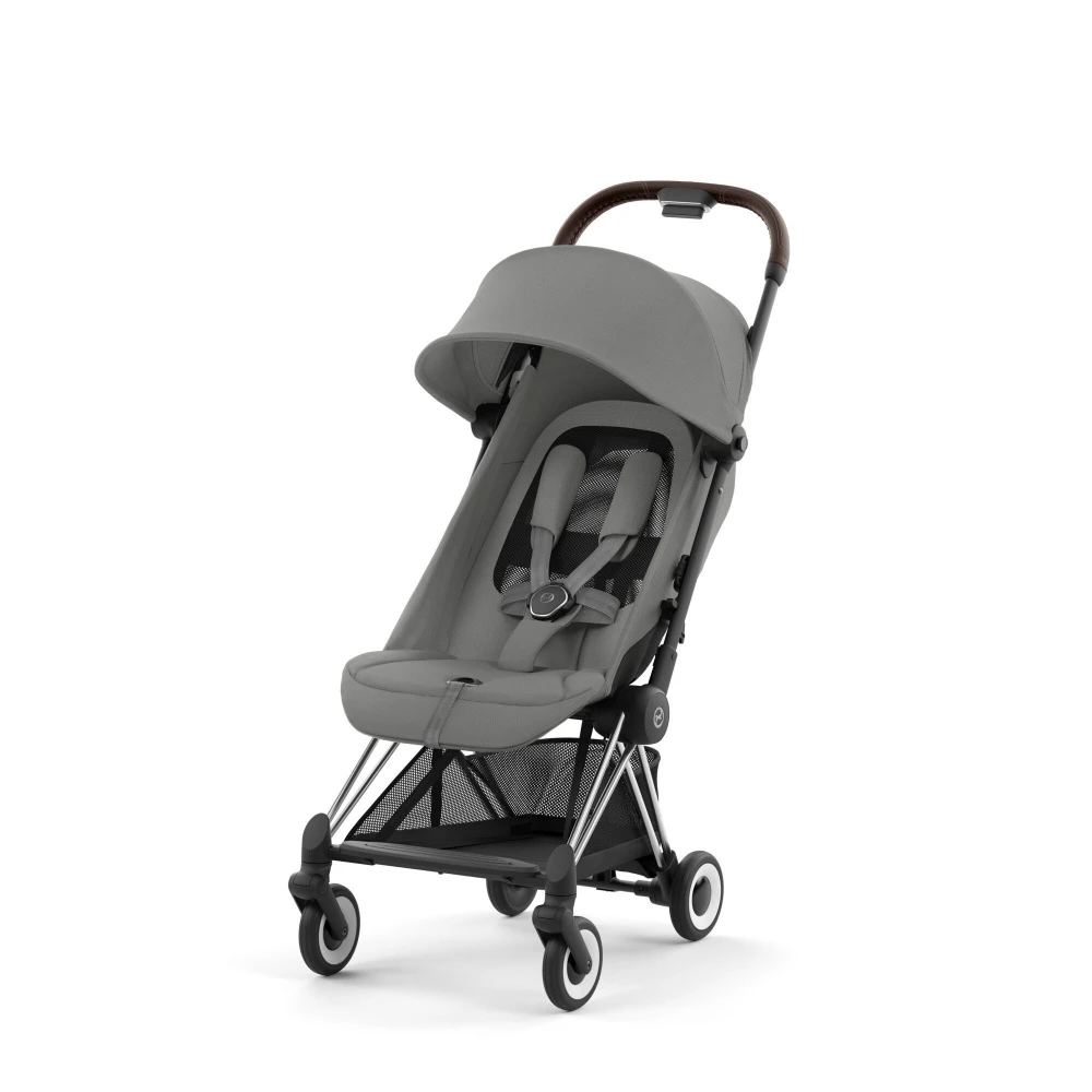 CYBEX Poussette Compacte Coya Châssis Chrome Brown Siège Gris – Image 6