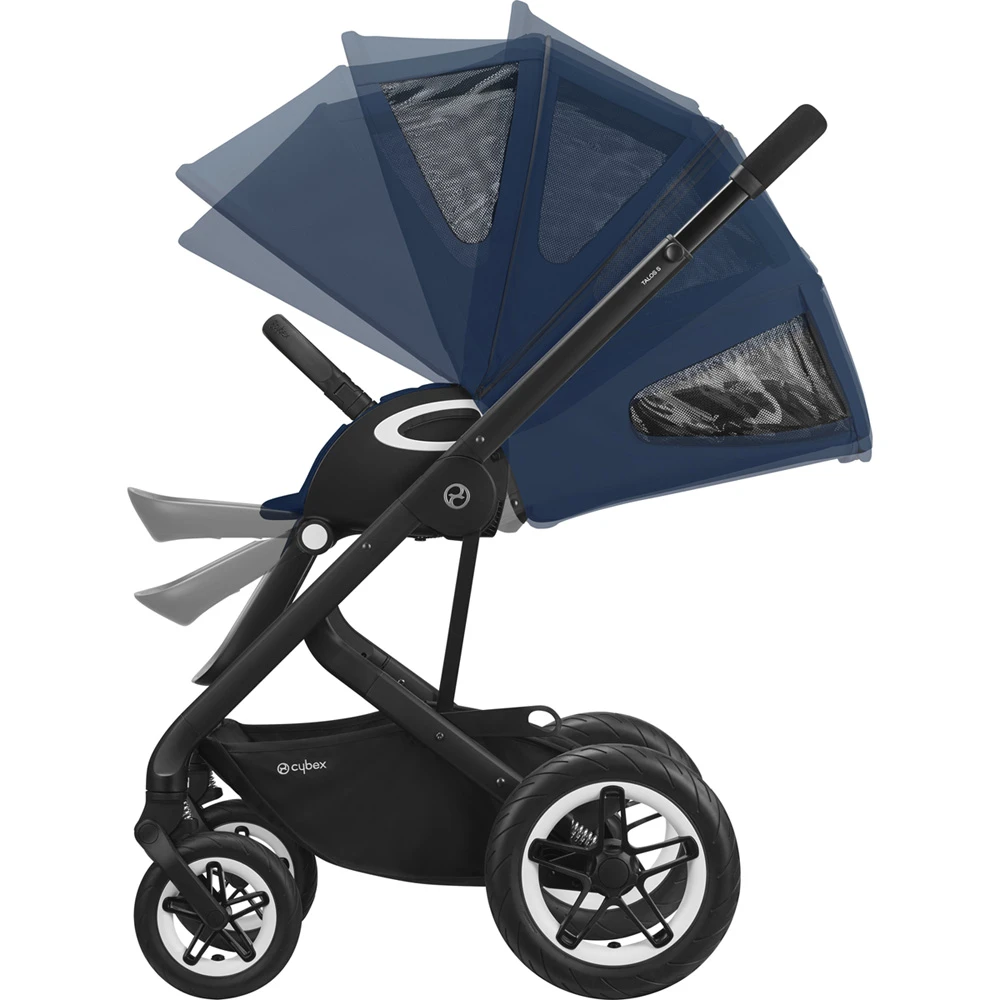 CYBEX Poussette 4 Roues Talos S Lux Black/classic Beige – Image 6