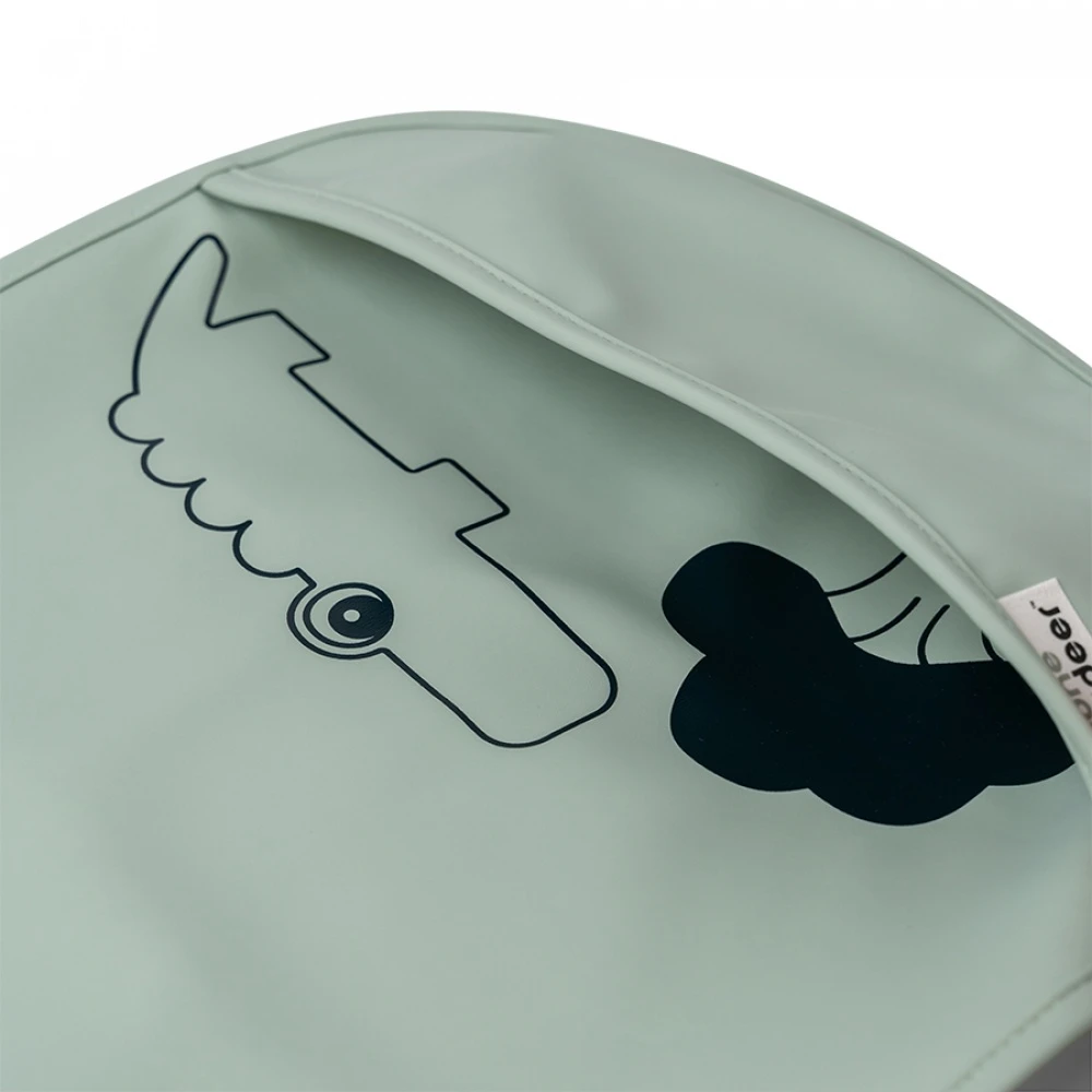 Done By Deer Lot De 2 Bavoirs Deer Friends Moutarde / Vert – Image 2