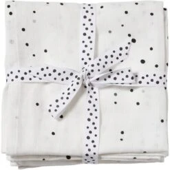 Done By Deer Lot De 2 Langes 120x120cm Dreamy Dots White