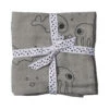Done By Deer Lot De 2 Langes 70x70cm Sea Friends Grey