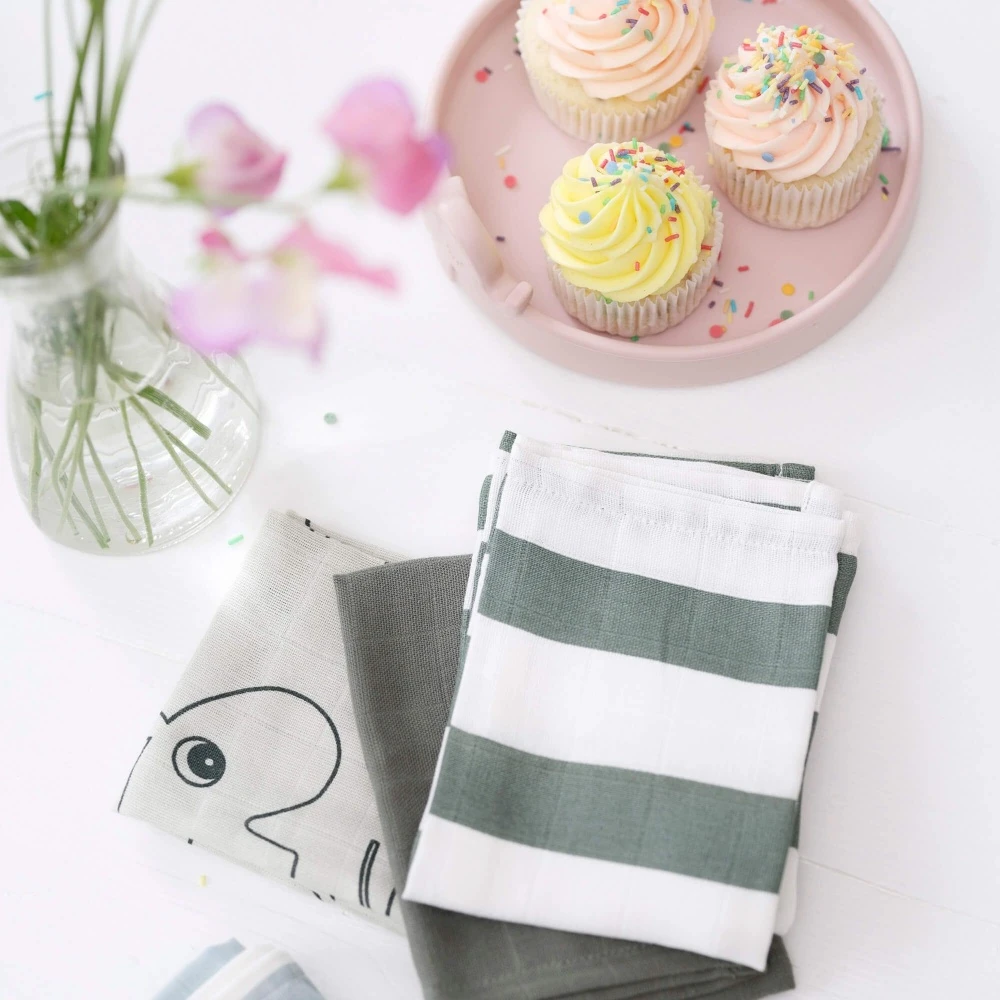 Done By Deer Lot De 5 Lingettes Deer Friends Bleu – Image 3