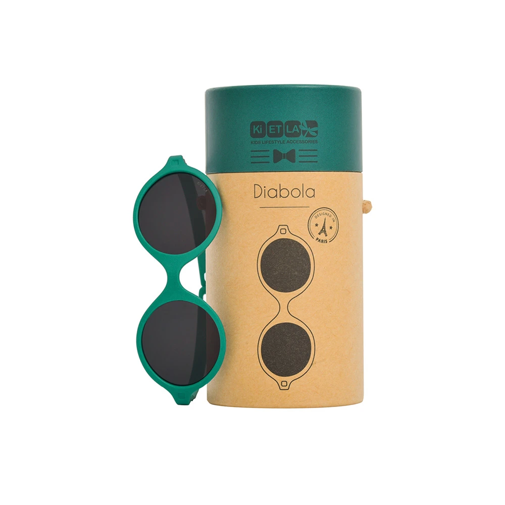Lunettes De Soleil Bébé 0-1 An Diabola 2.0 Vert Paon – Image 3