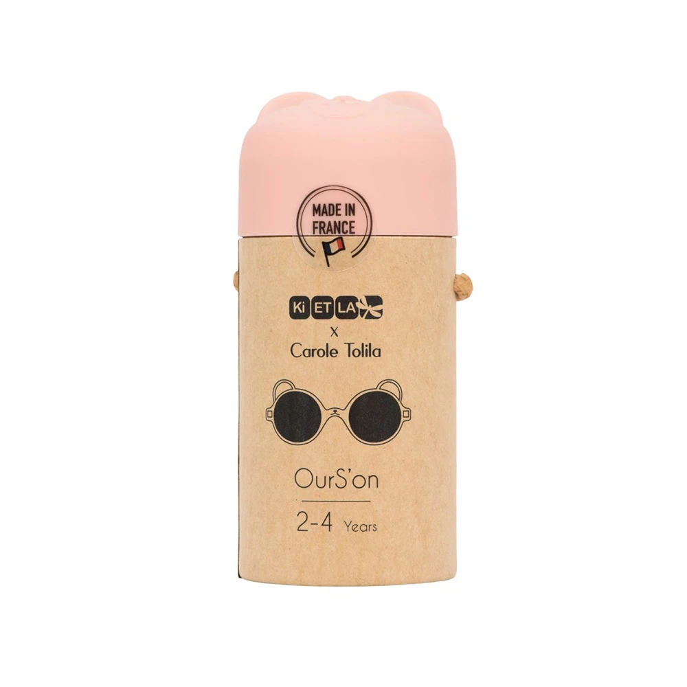 Lunettes De Soleil Bébé 1-2 Ans Ourson Rose Pêche – Image 3