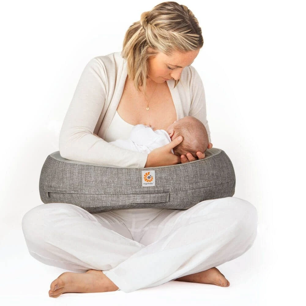 Ergobaby Coussin D'allaitement Gris Avec Sangle – Image 2