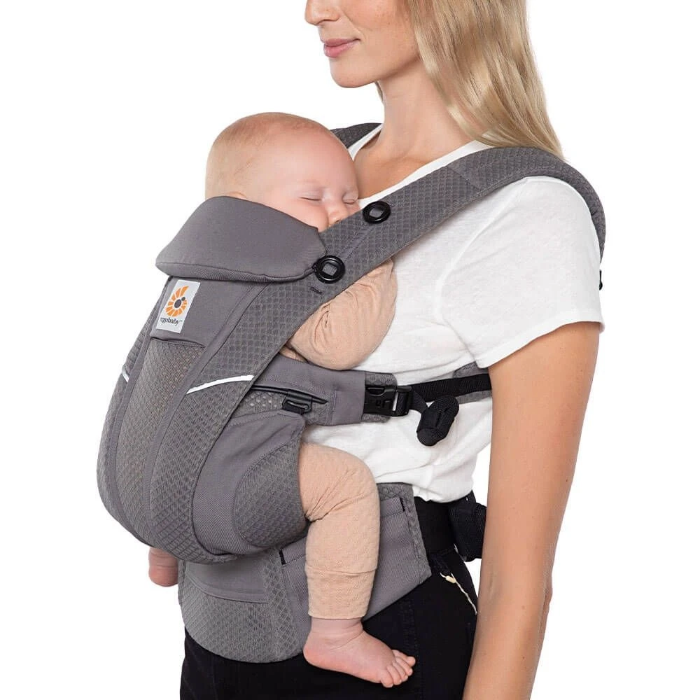 Ergobaby Porte Bébé Omni Breeze Gris Anthracite – Image 3
