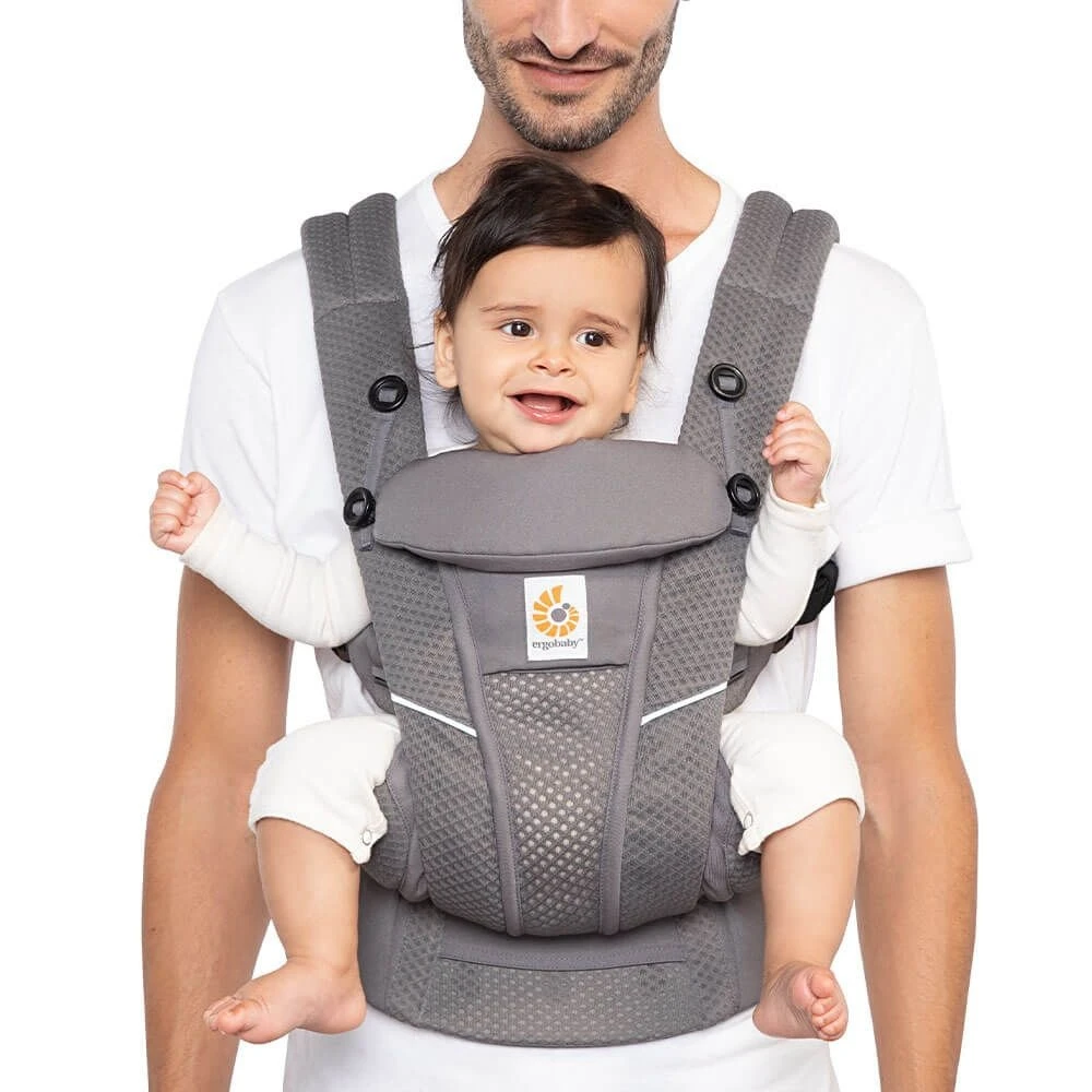 Ergobaby Porte Bébé Omni Breeze Gris Anthracite – Image 7