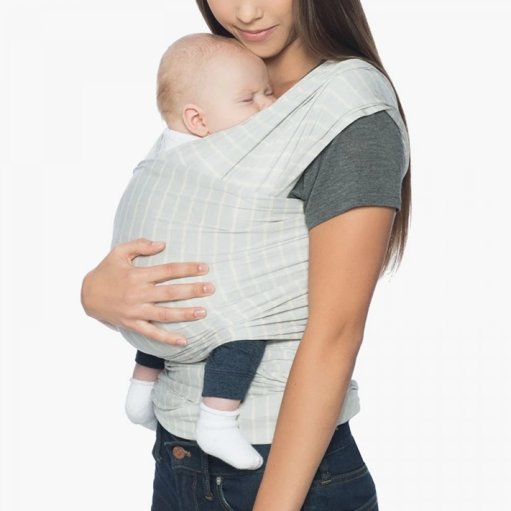 Ergobaby Écharpe De Portage Aura - Gris Rayé – Image 4