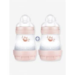 MAM Lot De 2 Biberons Anti-colique 160ml Easy Start Blush