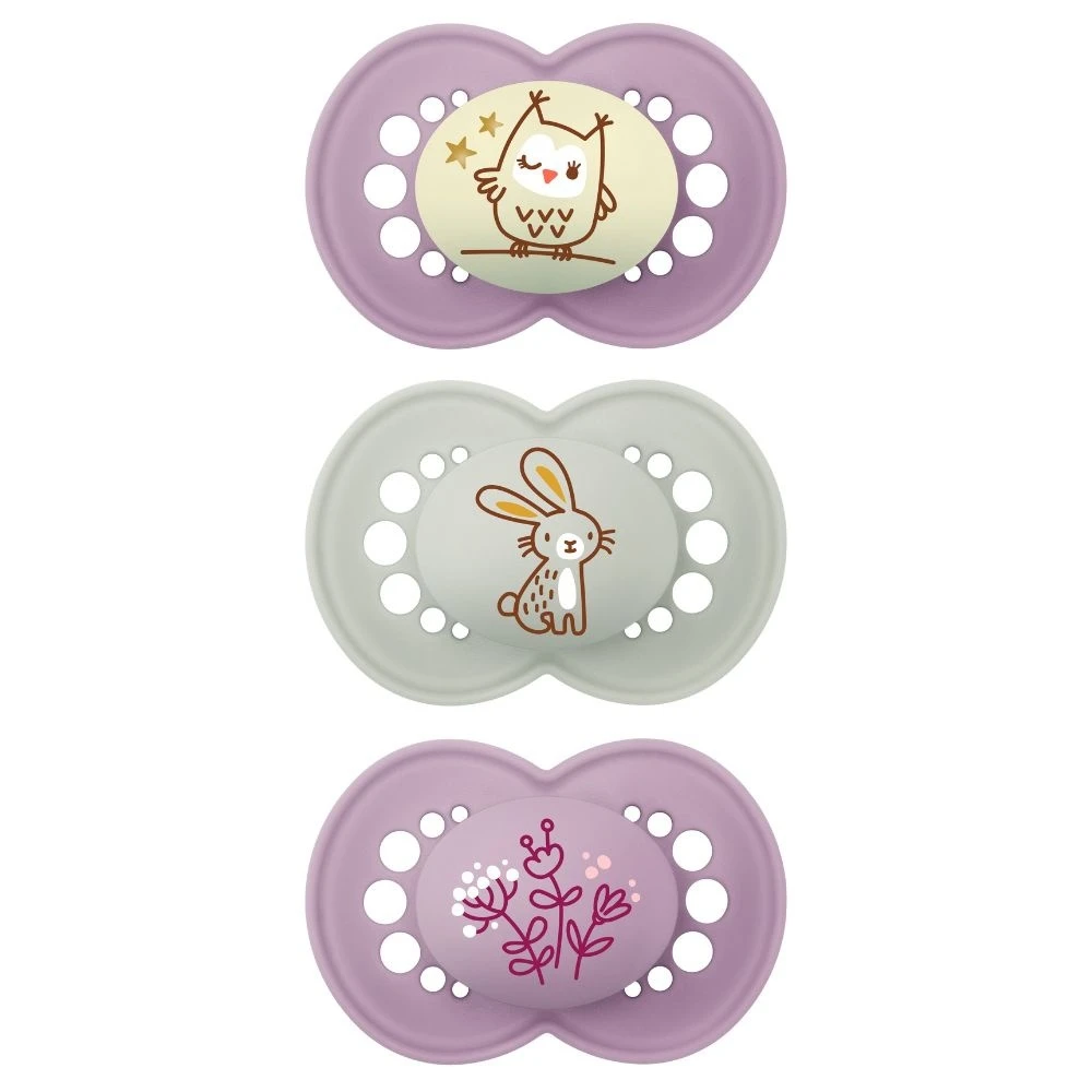 MAM Lot De 3 Sucettes 18 Mois+ Original Rose Aléatoire