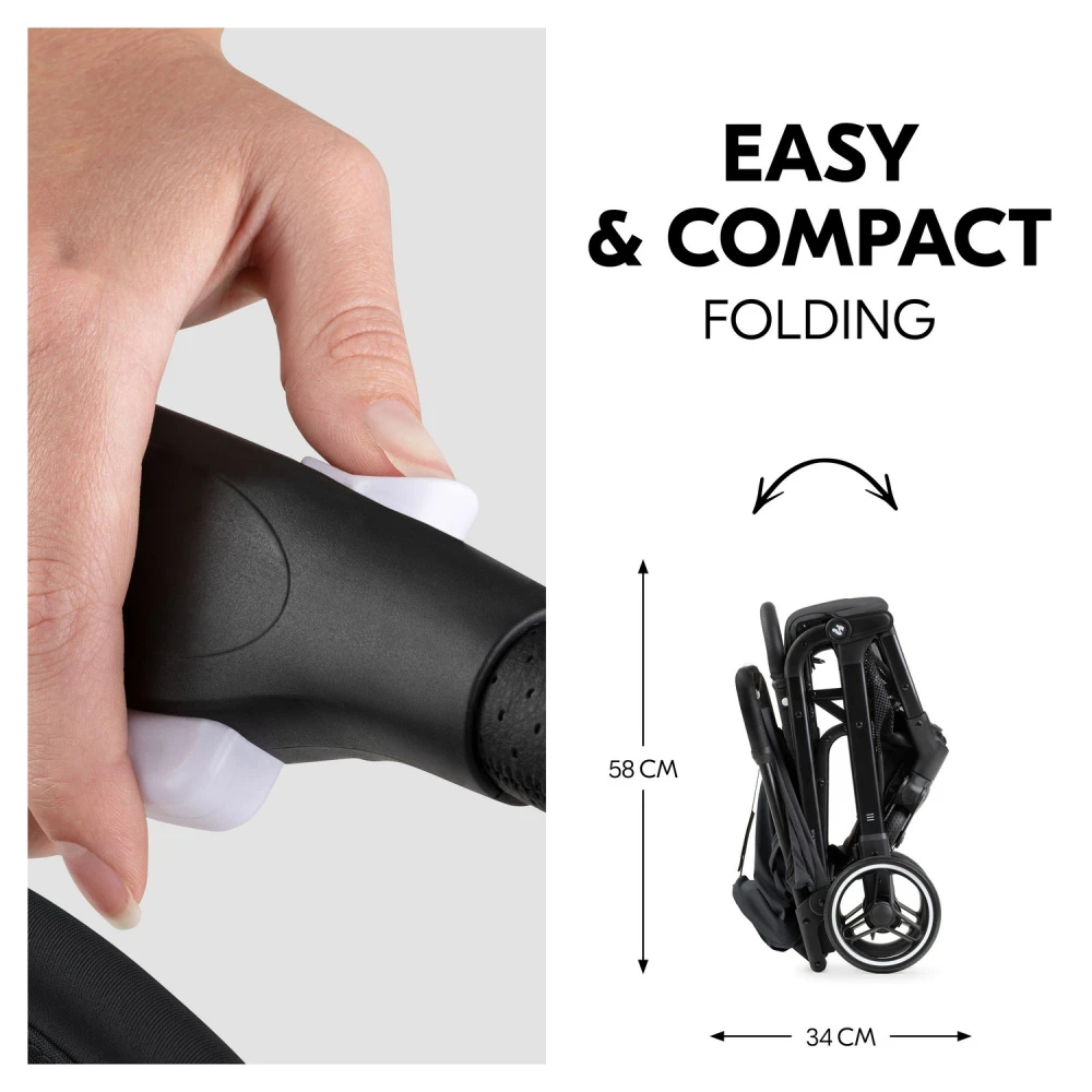HAUCK Poussette Compacte Travel N Care Plus Black – Image 4