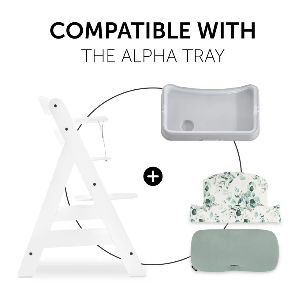 HAUCK Coussin De Chaise Haute Select Jersey Leaves Mint – Image 8