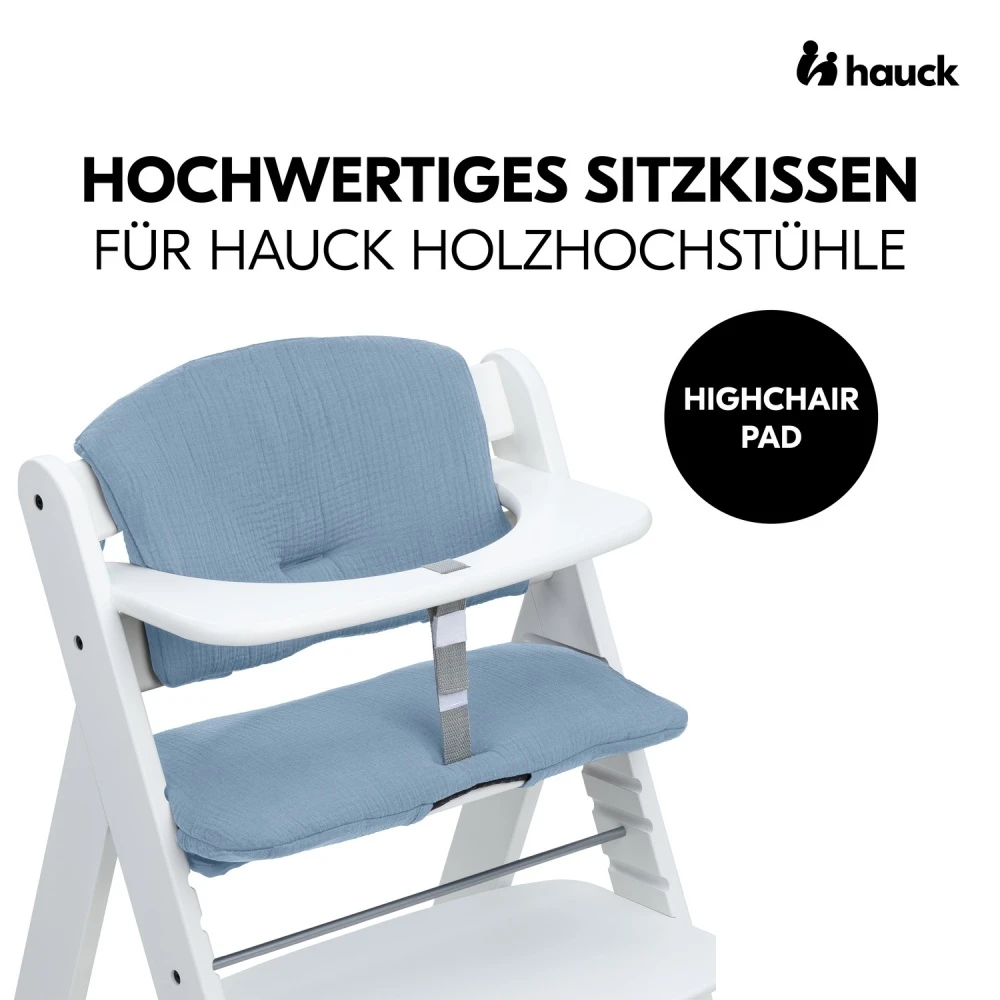 HAUCK Coussin D'assise Pour Chaise Haute Alpha+ Dusty Blue – Image 2