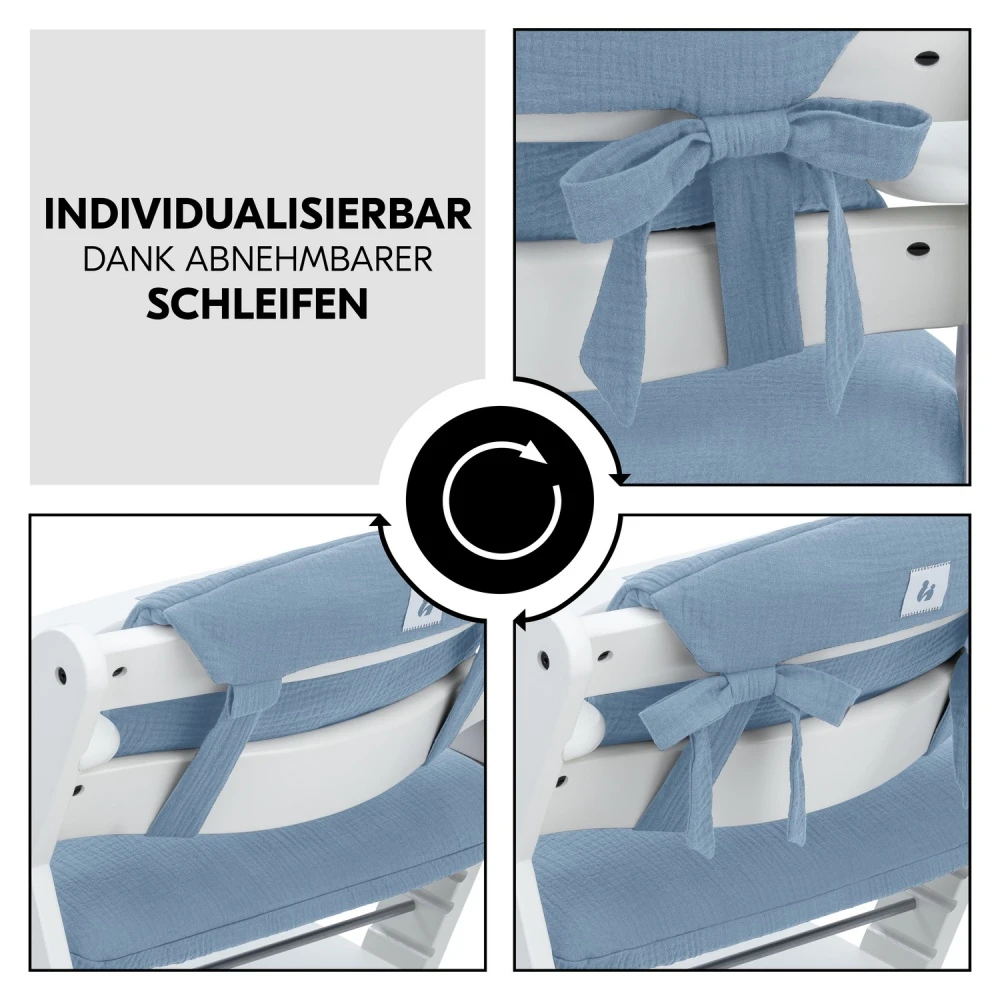 HAUCK Coussin D'assise Pour Chaise Haute Alpha+ Dusty Blue – Image 8