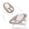 HAUCK Transat Balancelle Pour Chaise Haute évolutive Alpha 2en1 Beige Bloom Stretch Beige