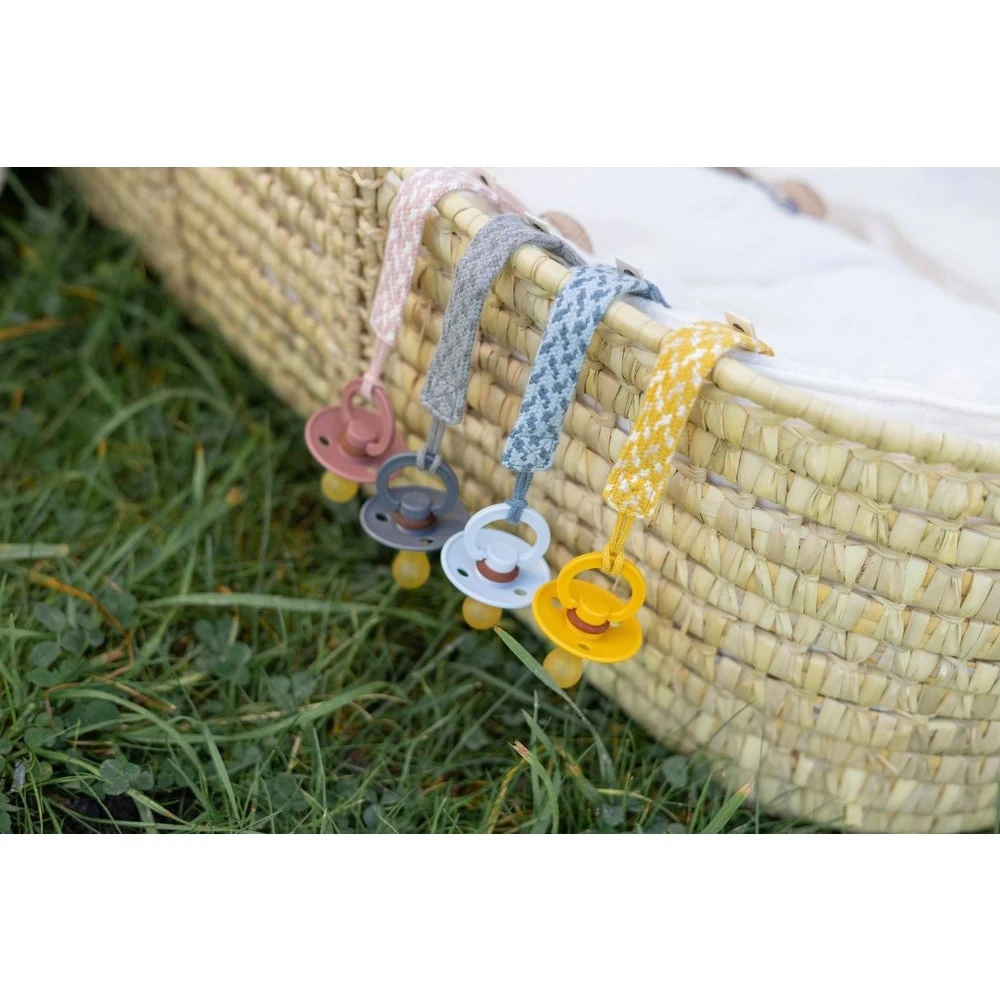 BIBS Attache Sucette Mustard, Ivory Et Vanilla – Image 2