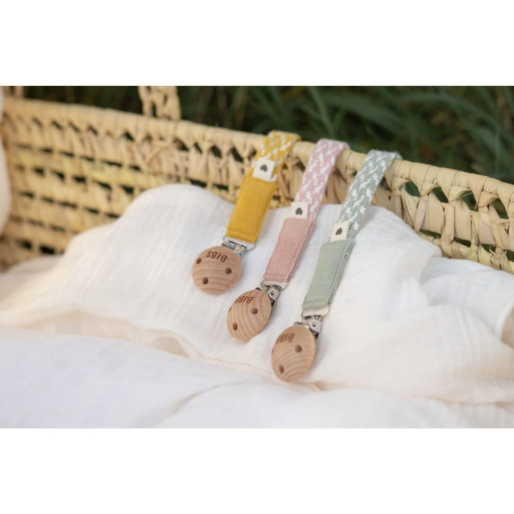 BIBS Attache Sucette Dusty Pink Et Baby Pink – Image 3