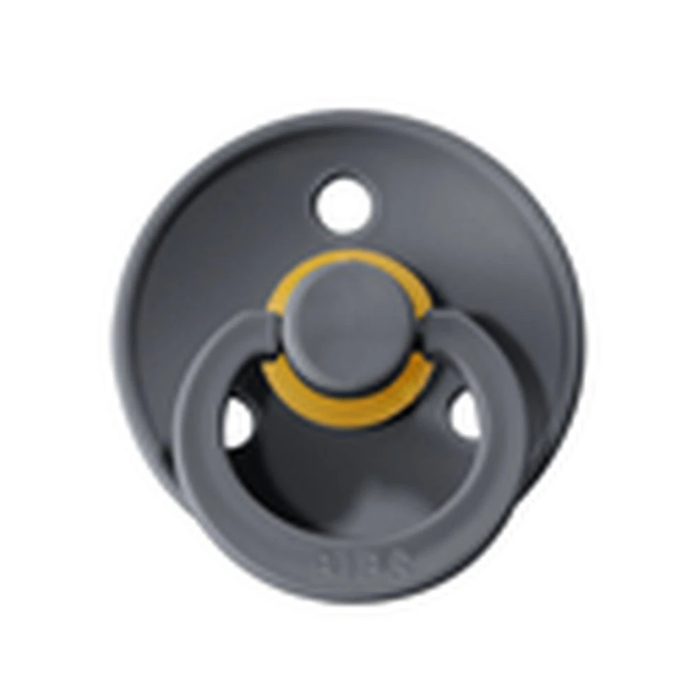 BIBS Pack De 2 Sucettes Colour Caoutchouc 6 Mois+ Iron Et Baby Blue – Image 4