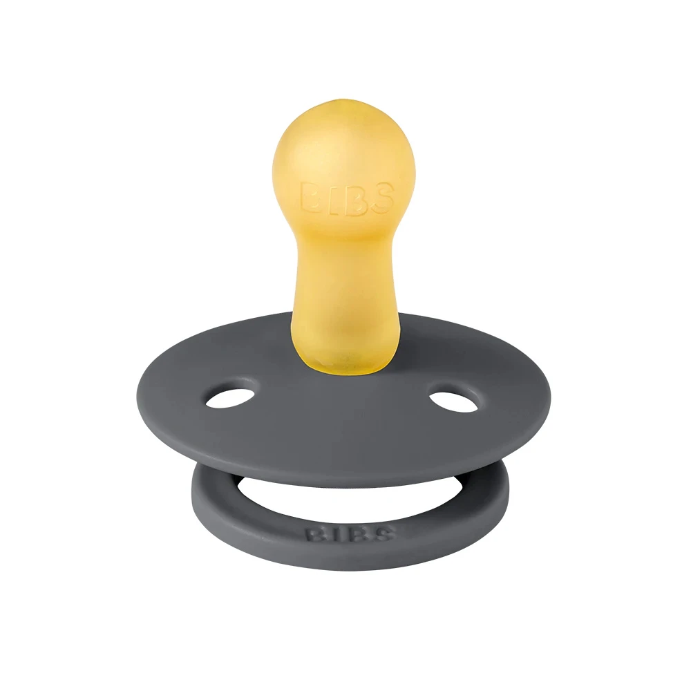 BIBS Pack De 2 Sucettes Colour Caoutchouc 6 Mois+ Iron Et Baby Blue – Image 5