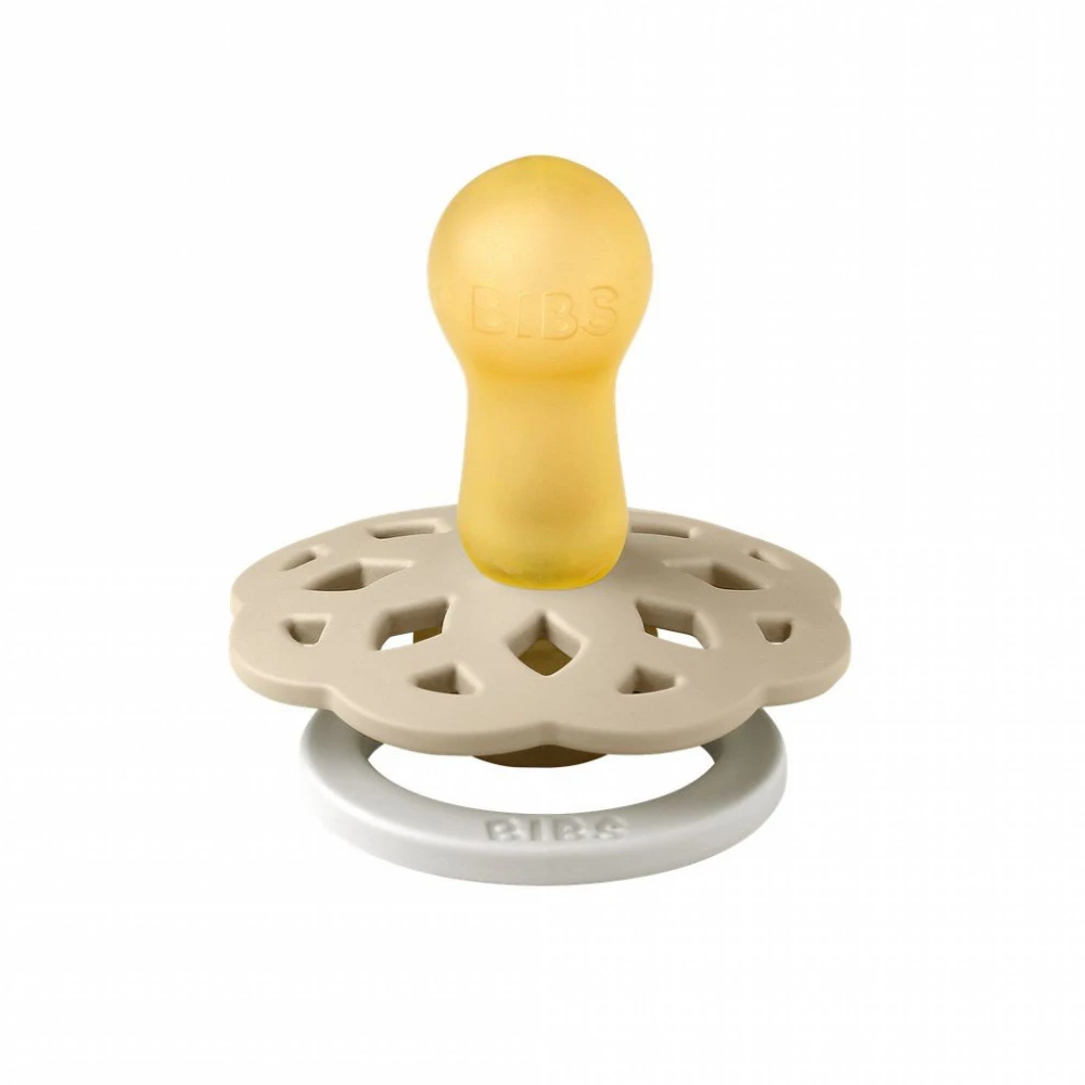 BIBS Pack De 2 Sucettes Bohème Caoutchouc Phosphorescente 6 Mois+ Blush Et Vanilla – Image 3