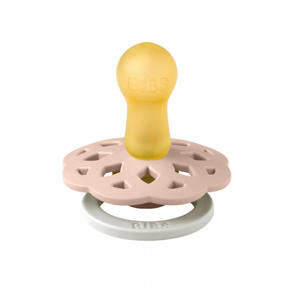 BIBS Pack De 2 Sucettes Bohème Caoutchouc Phosphorescente 6 Mois+ Blush Et Vanilla – Image 5