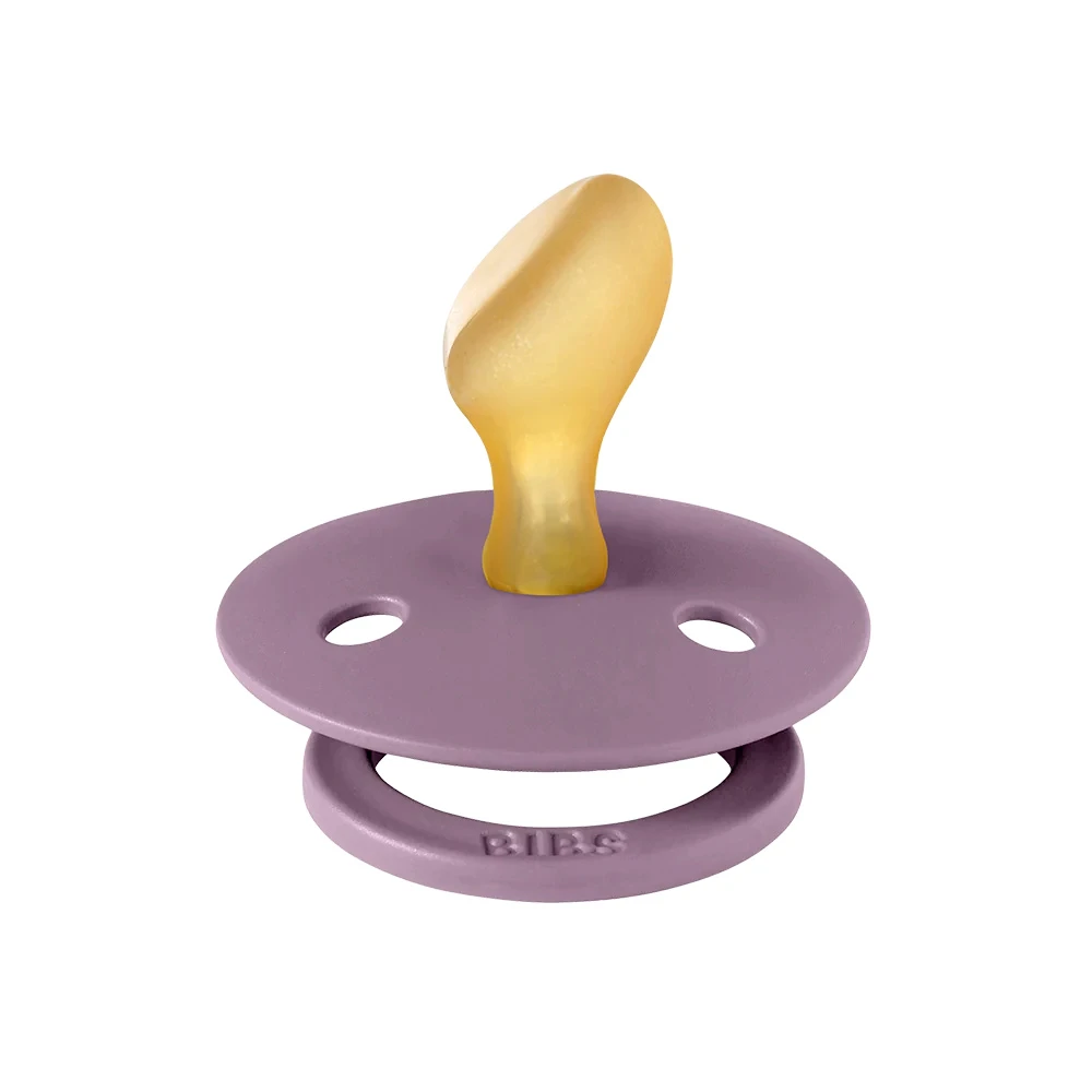 BIBS Pack De 2 Sucettes Colour Caoutchouc Anatomique 6 Mois+ Fossil Grey Et Mauve – Image 3