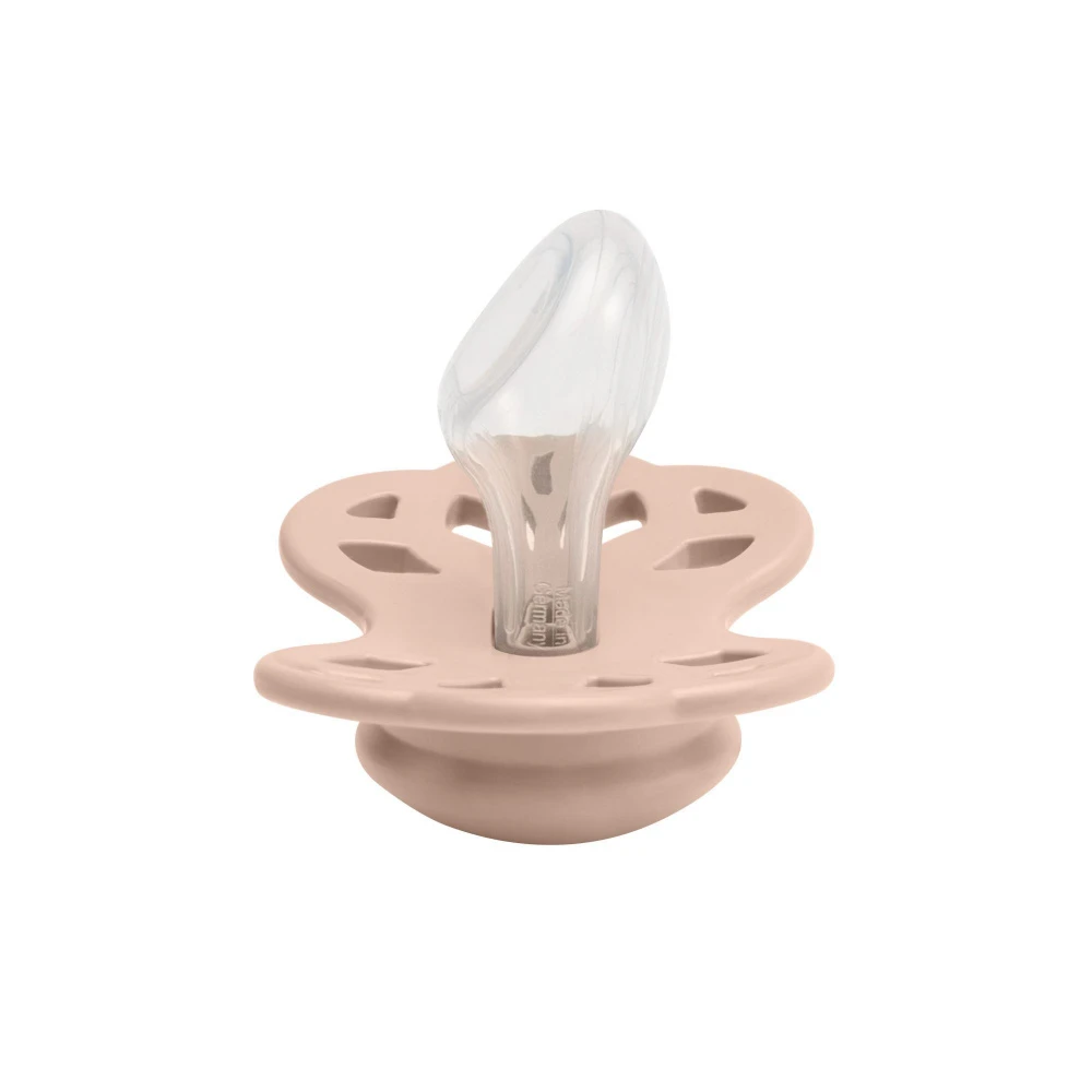 BIBS Pack De 2 Sucettes Infinity Silicone Anatomique 6 Mois+ Blush Et Woodchuck – Image 5