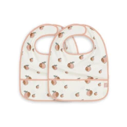 Jollein Lot De 2 Bavoirs Imperméables Peach