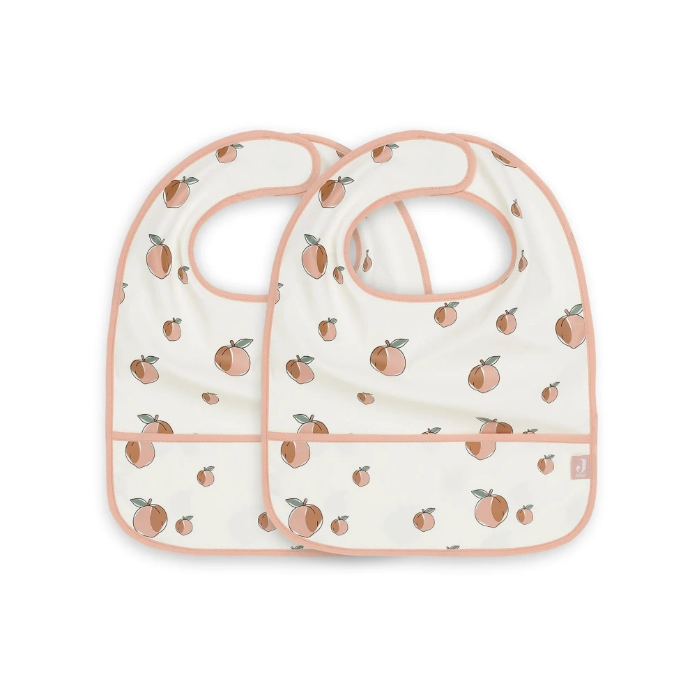 Jollein Lot De 2 Bavoirs Imperméables Peach