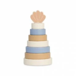 Jollein Pyramide à Empiler Shell Blue