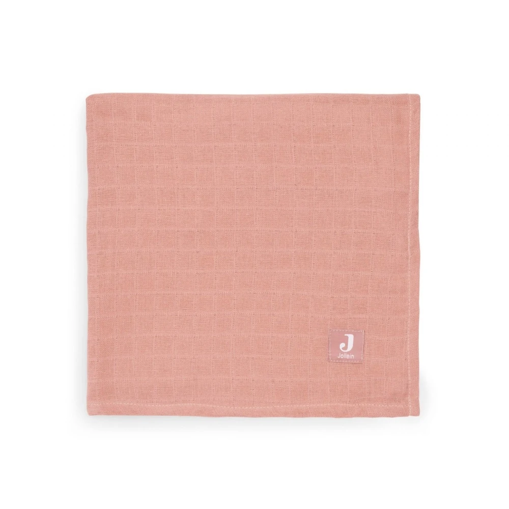 Jollein Lot De 2 Langes Coton Hydrophile 115x115 Cm Meadow Rosewood – Image 3