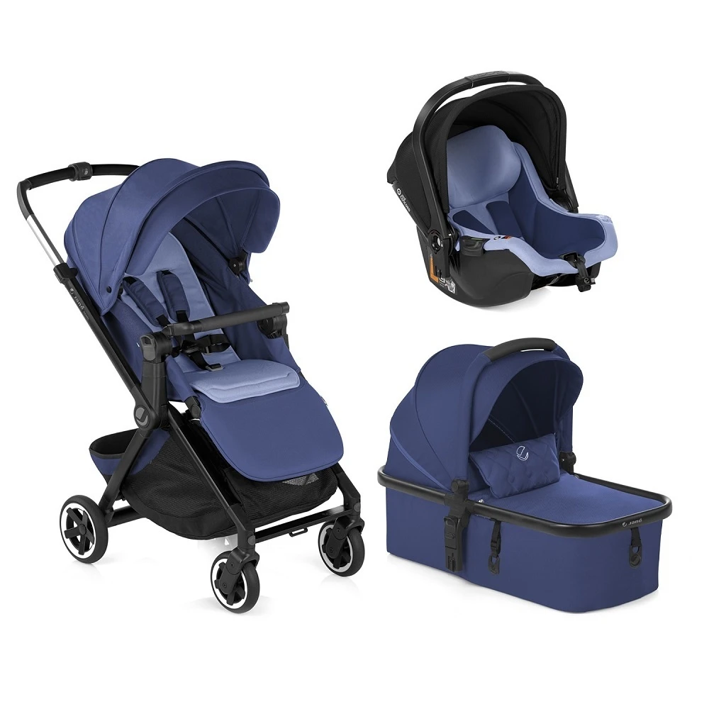 Jané Pack Trio Newel + Micro Bb + Koos Isize R1 Lazuli Blue