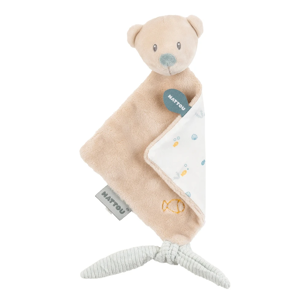 NATTOU Mini Doudou Plat Jules L'ours Polaire – Image 2