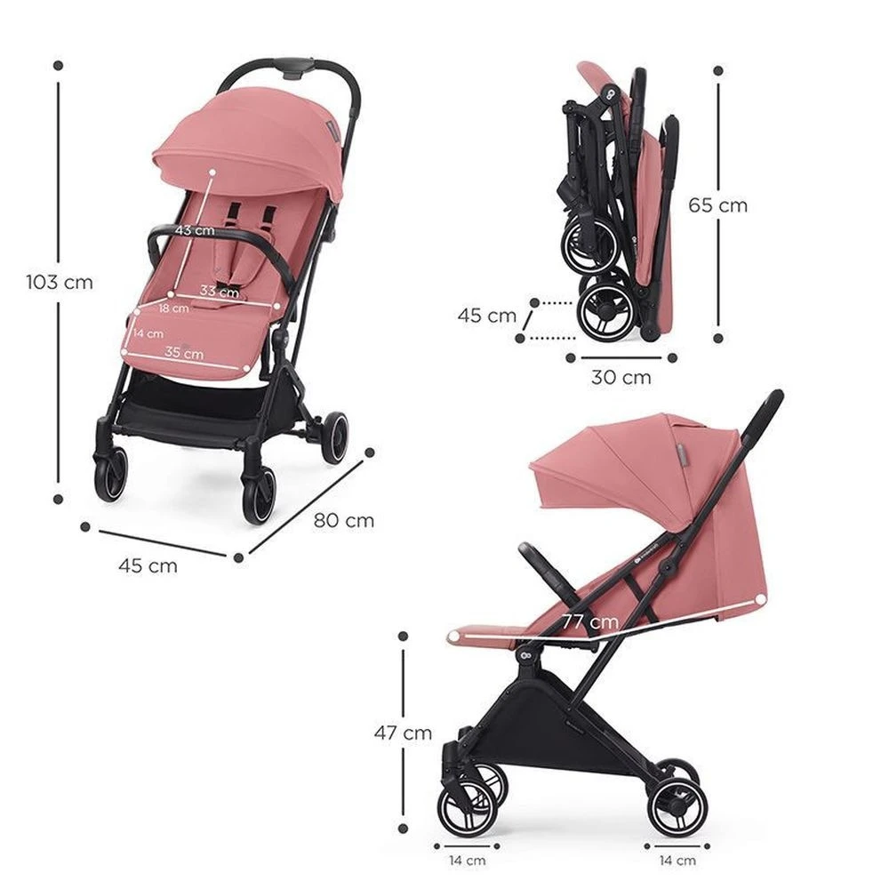 Kinderkraft Poussette Indy 2 Dhalia Pink – Image 6