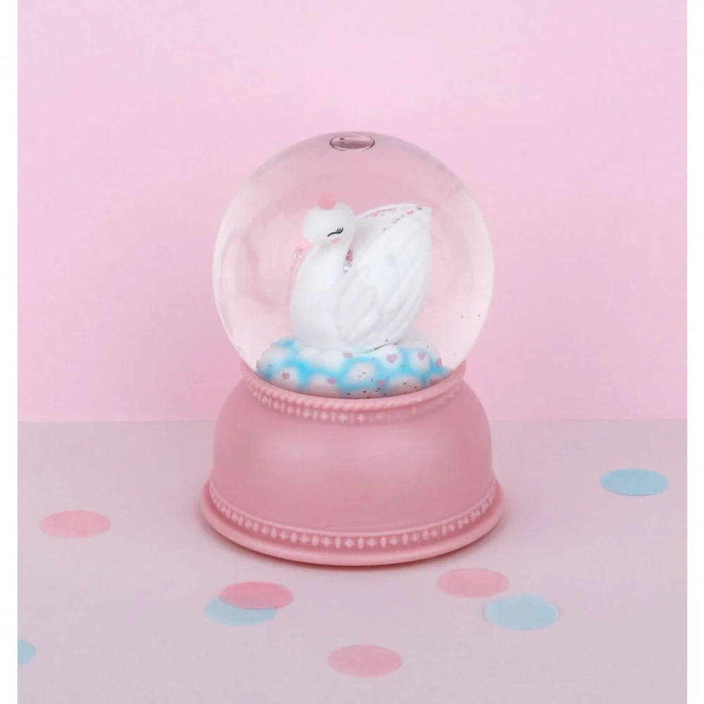 A Little Lovely Company Boule à Neige Lumineuse Cygne – Image 3